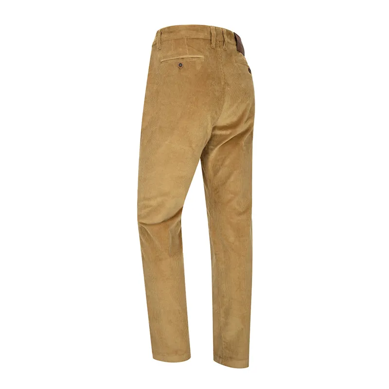 Hoggs of Fife Mens Cairnie Comfort Stretch Cord Trousers - Harvest-1