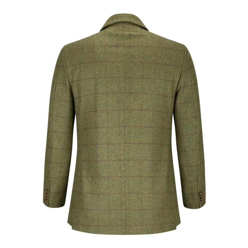Hoggs of Fife Mens Tummel Tweed Sports Jacket - Olive/Wine-2
