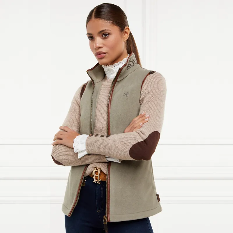 Holland Cooper Country Fleece Gilet - Sage-3