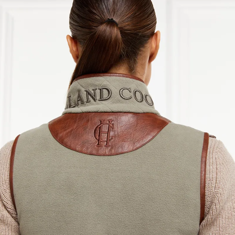 Holland Cooper Country Fleece Gilet - Sage-5