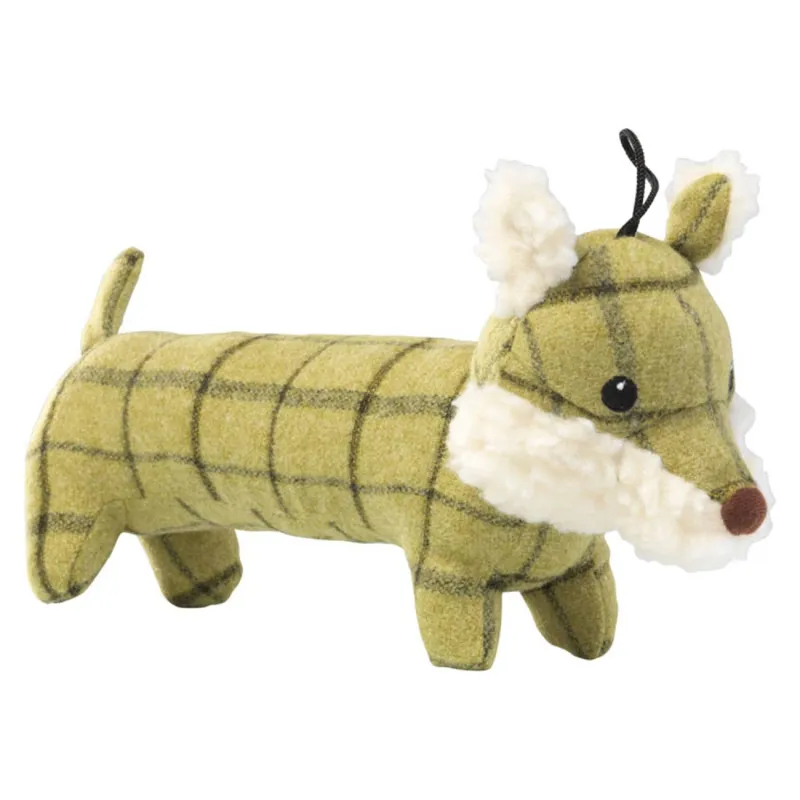 House Of Paws Tweed Plush Long Body Toy - Fox