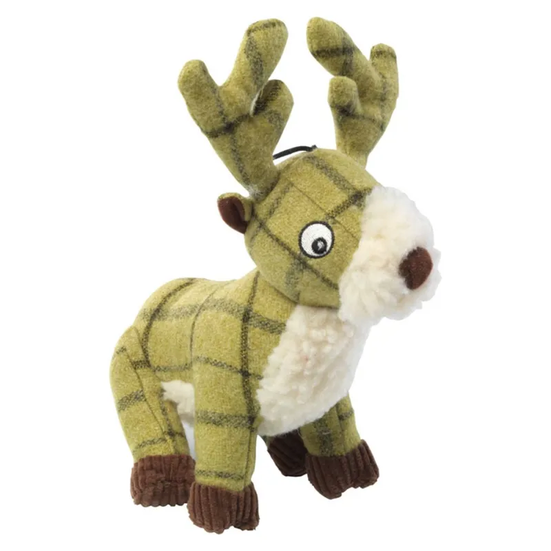 House Of Paws Tweed Plush Toy - Stag