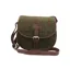 Heather Rowan Harris Tweed Saddle Bag - Green Check