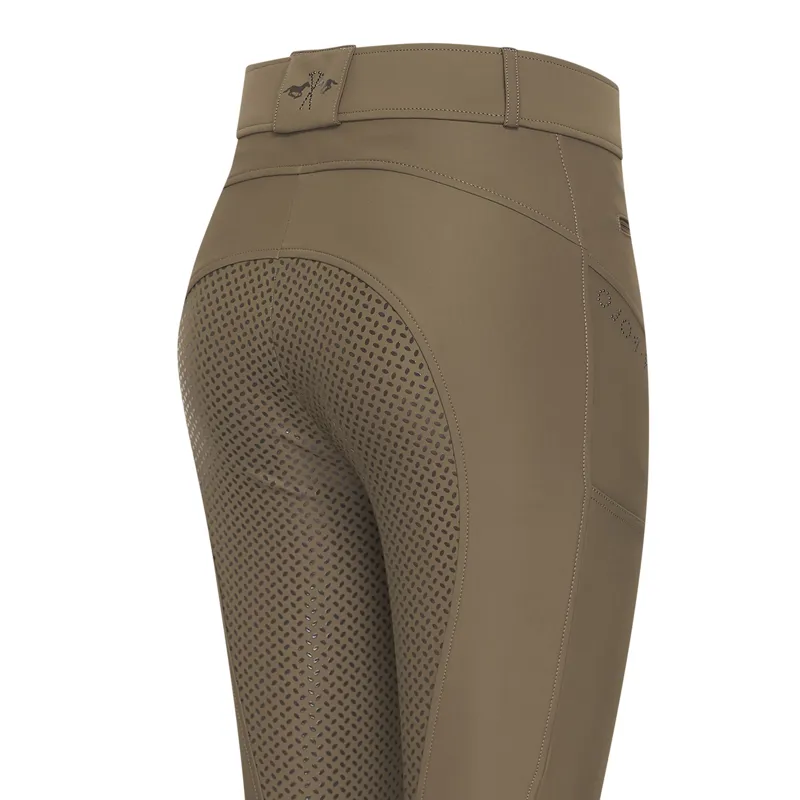 HV Polo Ladies Favourite Sporty Full Grip Riding Tights - Stone-2