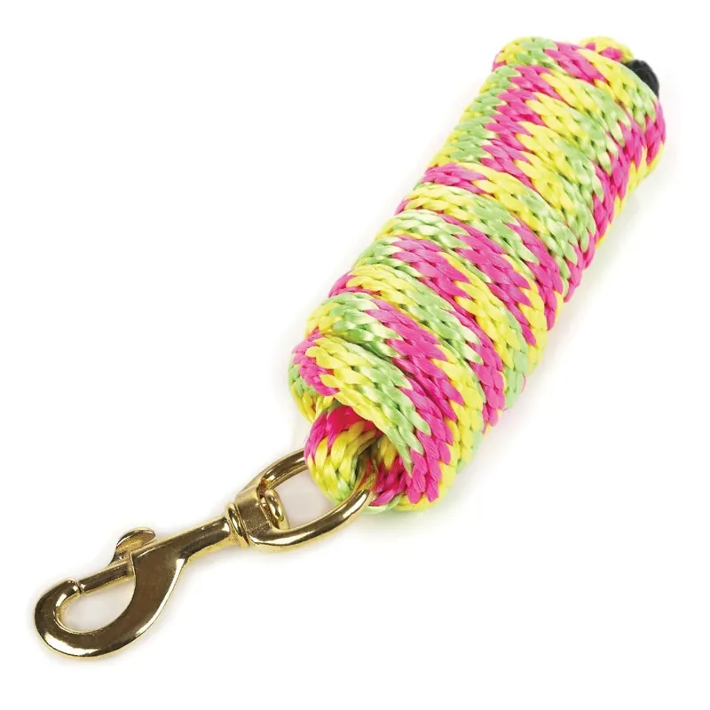 Hy Pro Lead Rope - Hot Yellow/Hot Pink/Lime Green