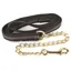 Hy Soft Webbing Lead Rein With Chain - Black/Grey 