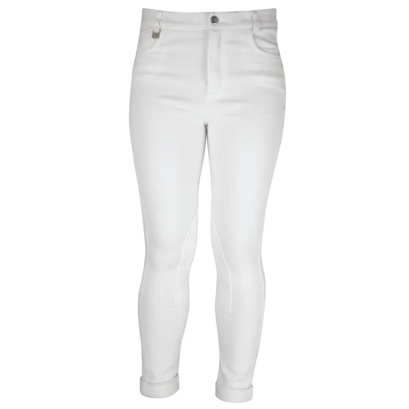 Hy Equestrian Melton Children's Jodhpurs - - White
