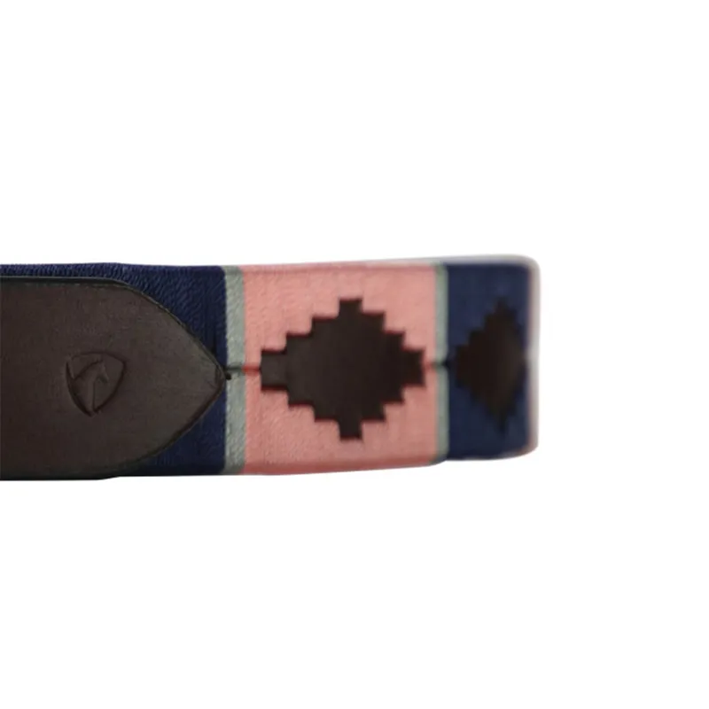 Hy Equestrian Synergy Polo Belt - Navy/Rose-1