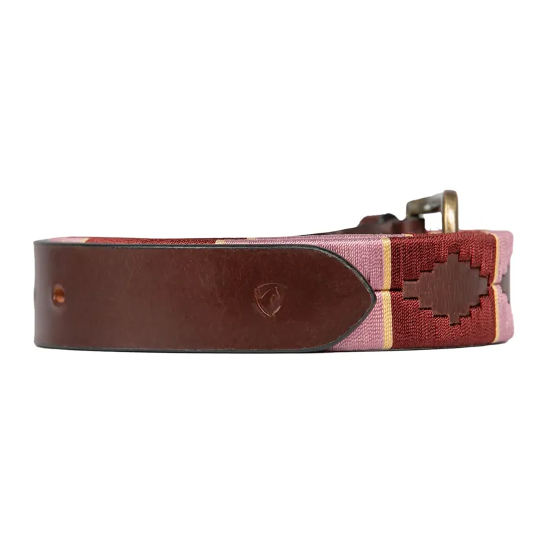 Hy Equestrian Polo Belt - Purple/Pink/Beige-1