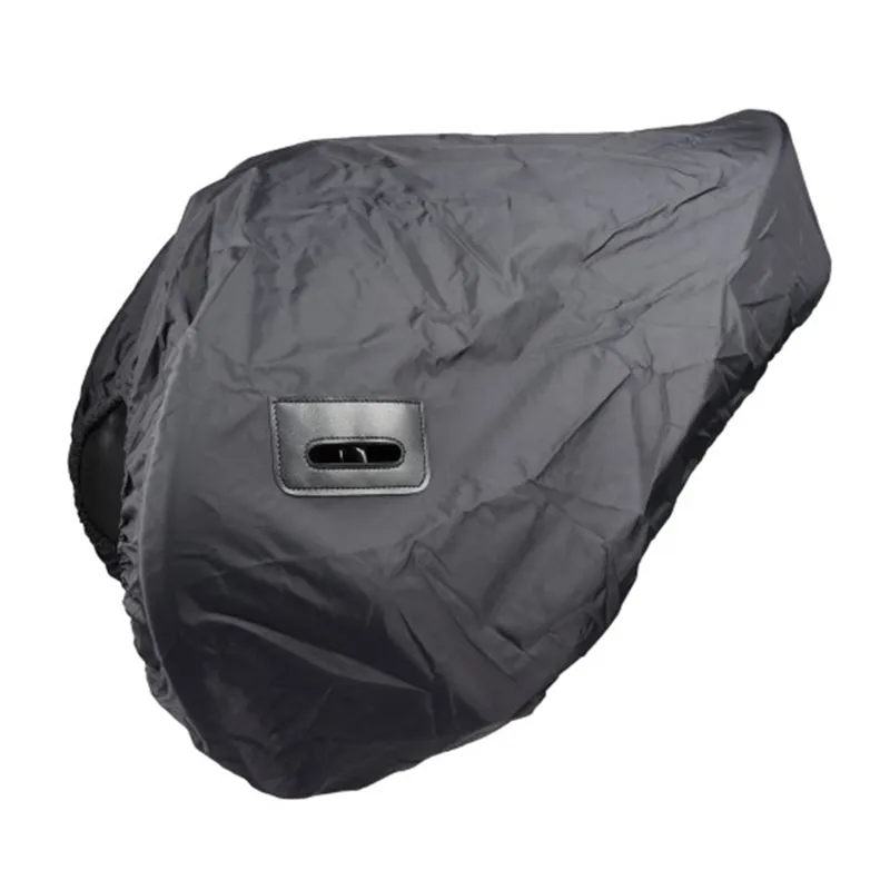 Hy Equestrian Fleece Lined Waterproof Ride On Saddle Cover - Black
