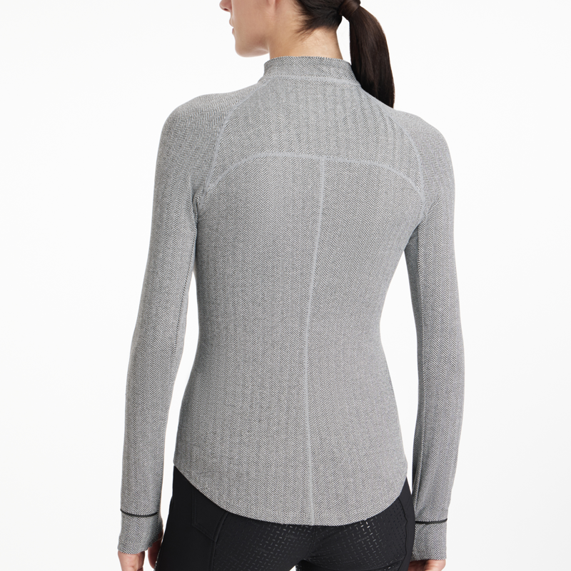 LeMieux Aspen Herringbone Base Layer - Grey-2