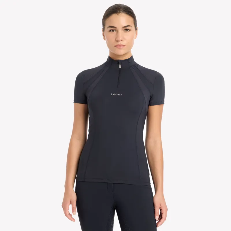 LeMieux Mia Mesh Short Sleeve Base Layer - Black