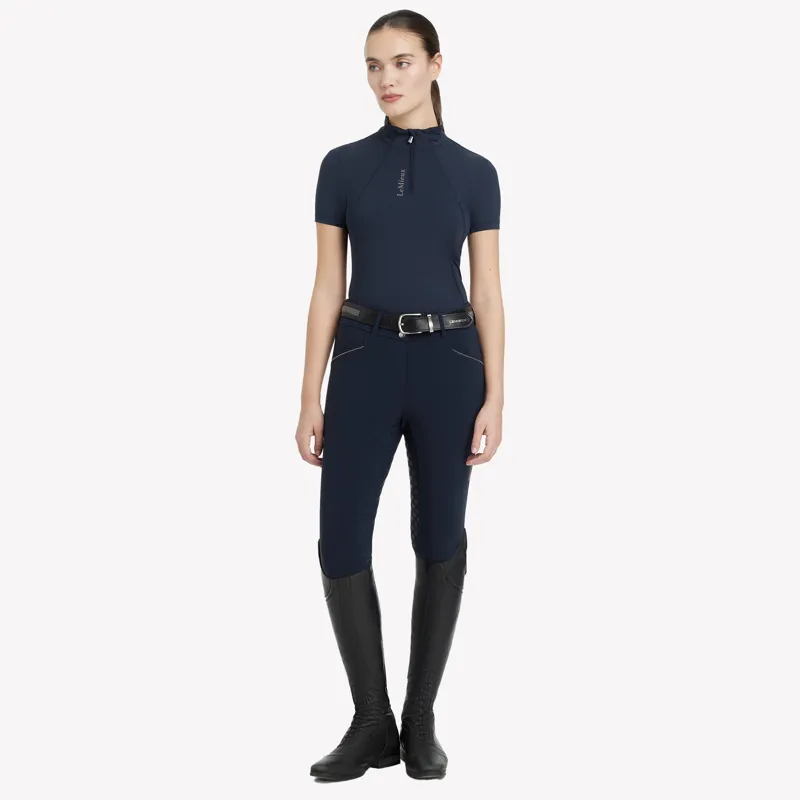 LeMieux Classique Short Sleeve Base Layer - Navy-3