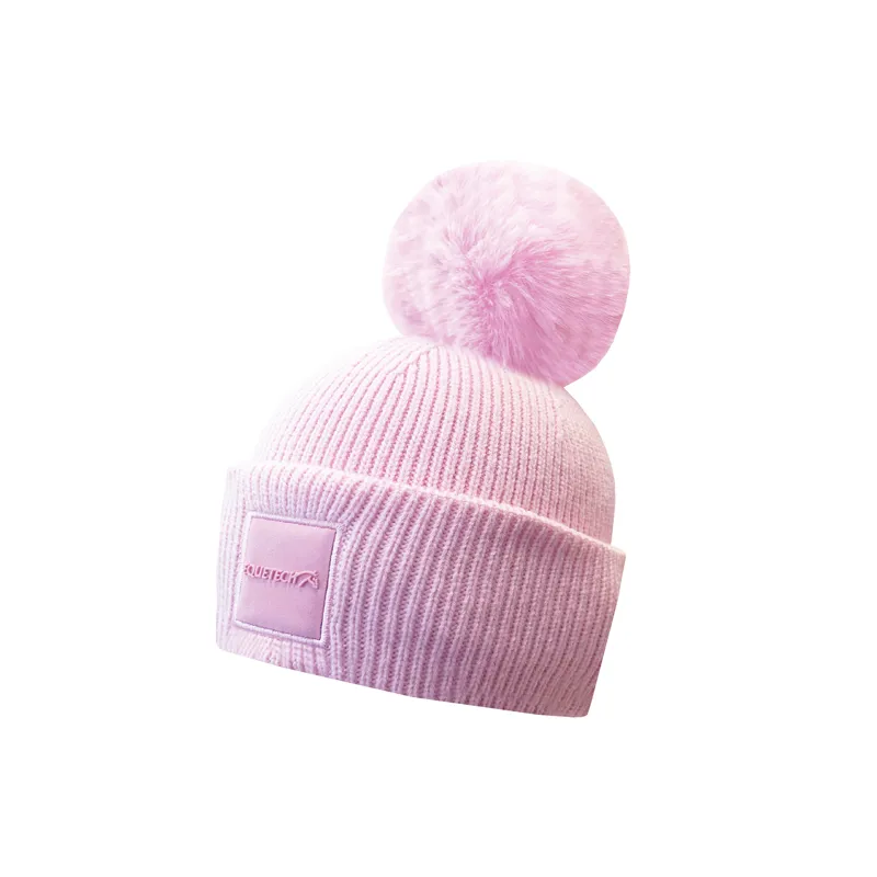 Equetech Luxe Recycled Pom Knit Hat - Pink