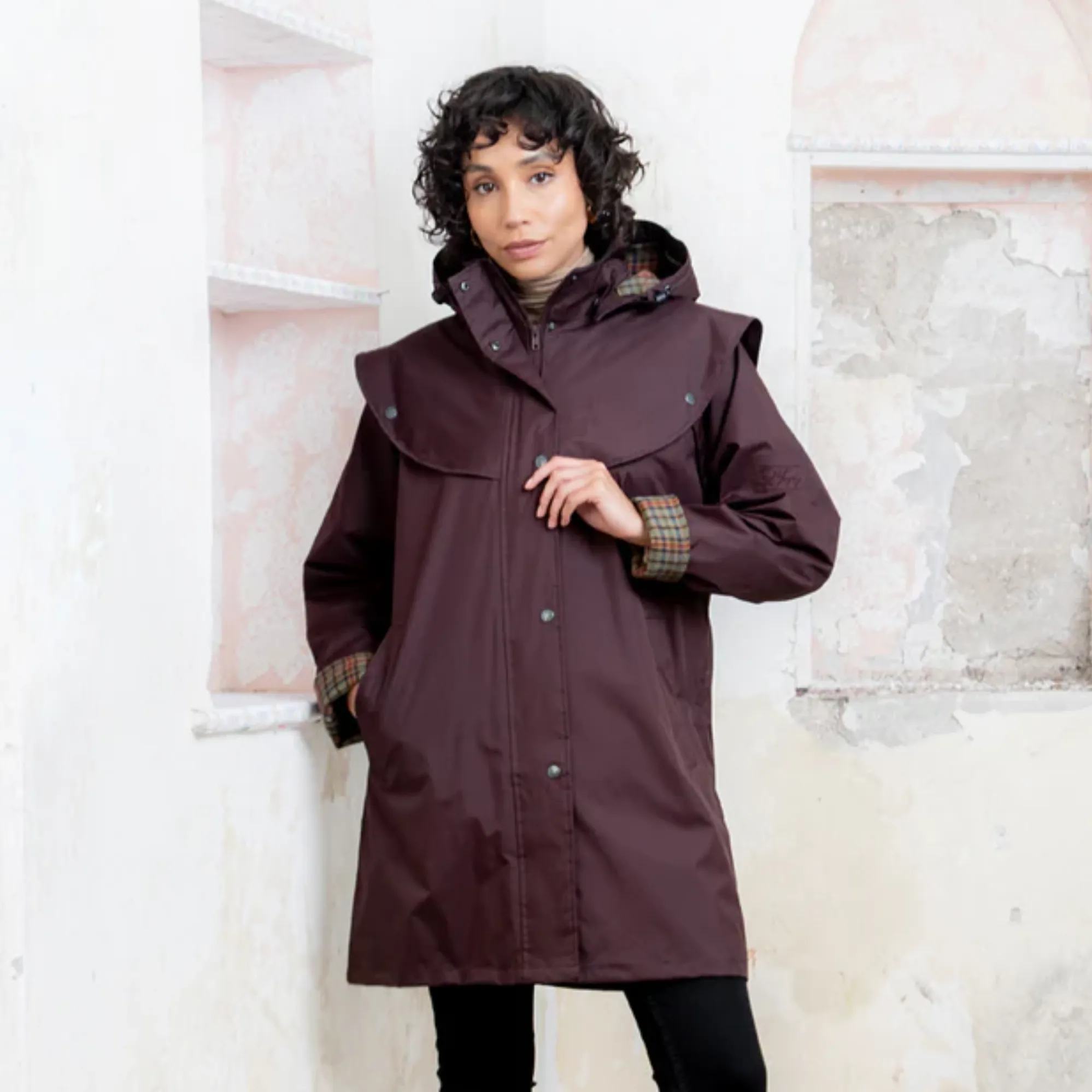 Jack Murphy Ladies Cotswold Waterproof Jacket Deep Claret