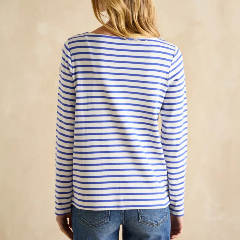 Joules Ladies Harbour Top - Blue-3