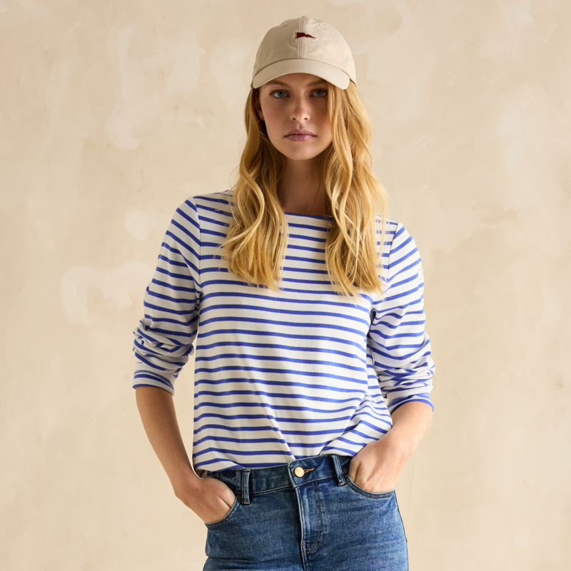 Joules Ladies Harbour Top - Blue-1