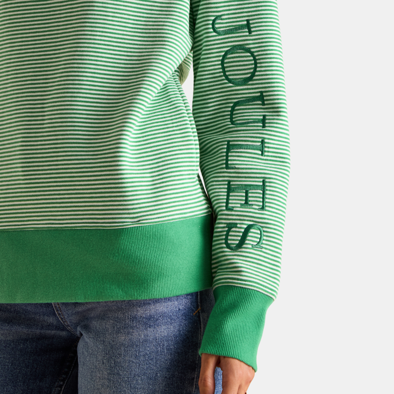 Joules Ladies Rushton Cowl Neck Hoodie - Green-4