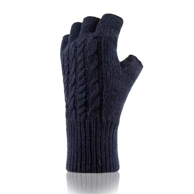 Heat Holders Ladies Thermal Fingerless Gloves - Navy