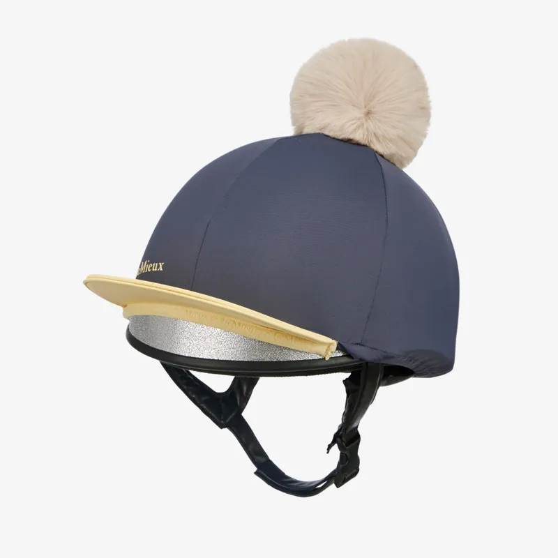 LeMieux Pom Hat Silk - Dusk/Mimosa-1