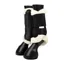 LeMieux Fleece Edged Mesh Brushing Boots - Black/Natural