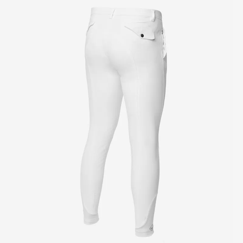 LeMieux Mens Elite Pleated Breeches - White-1