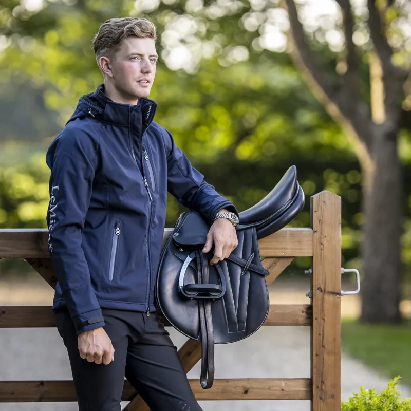 LeMieux Mens Elite Soft Shell Jacket - Navy-3