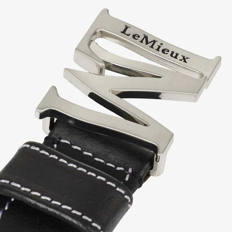 LeMieux Monogram Belt Black-1