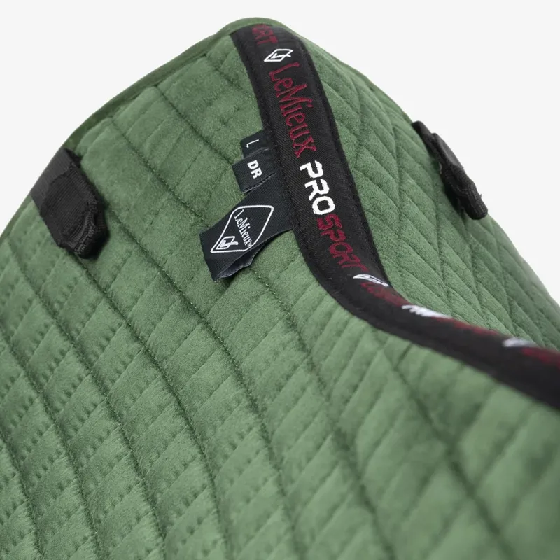 LeMieux Suede Dressage Square - Hunter Green-1