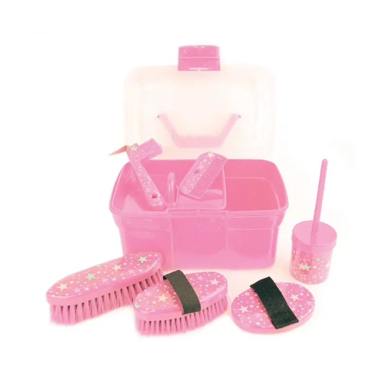 Lincoln Star Pattern Grooming Kit - Pink