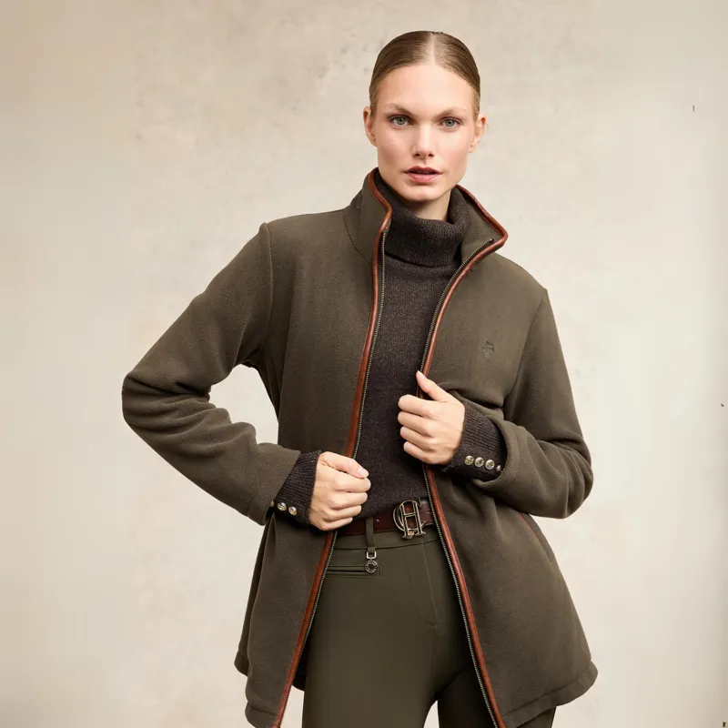 Holland Cooper Longline Fleece - Khaki-7