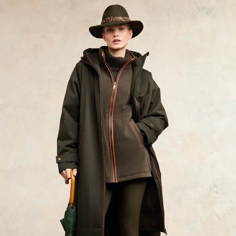 Holland Cooper Longline Fleece - Khaki-8