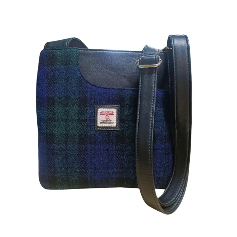 Heather Mina Harris Tweed Cross Body Bag - Blackwatch