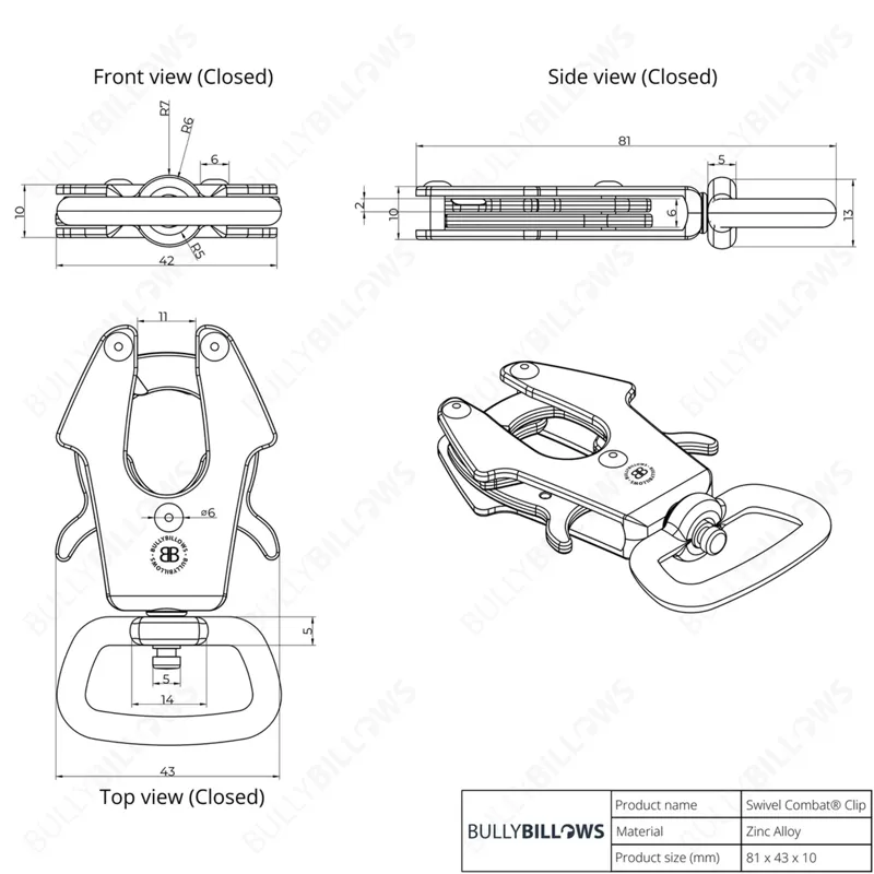 BullyBillows Mini Combat Lead - Black-2