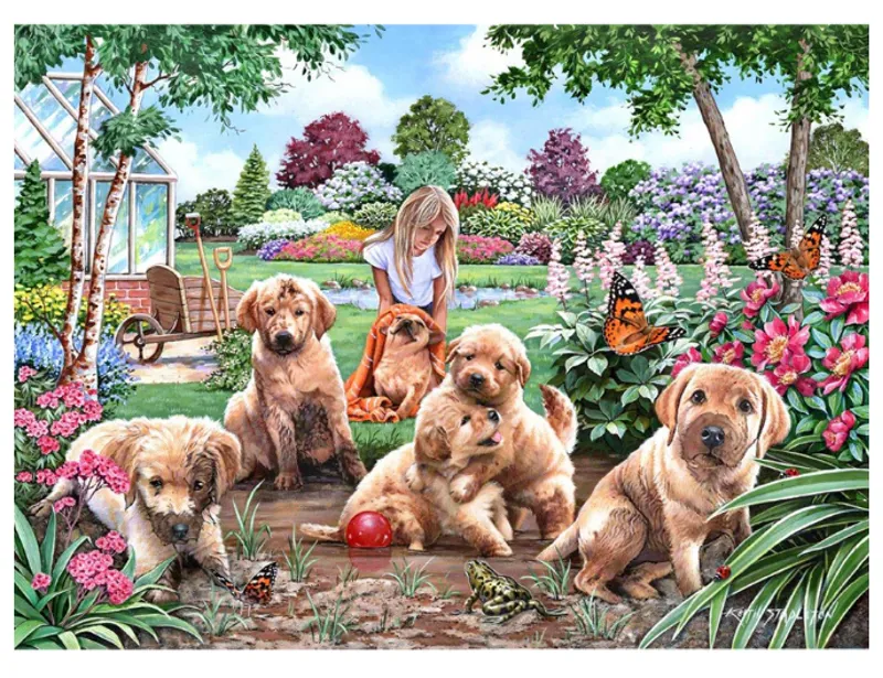 Mucky Pups Jigsaw Puzzle - 500 Pieces 