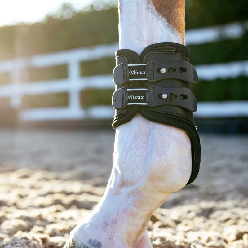 LeMieux EXO Flex Fetlock Boot - Black/Silver-4