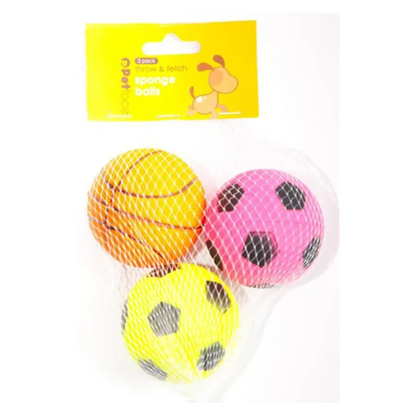 Petface Sponge Balls - 3 Pack