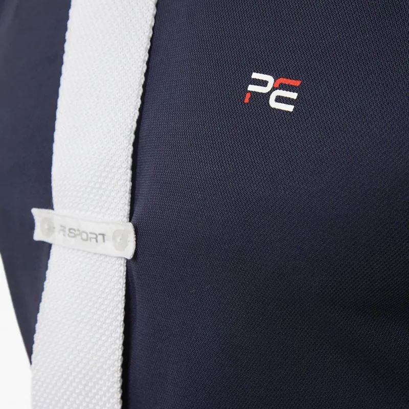 Premier Equine Antonio Mens Short Sleeved Show Shirt - Navy-3