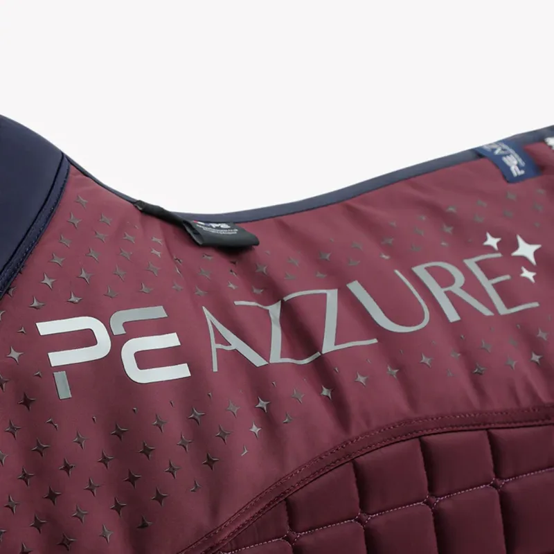 Premier Equine Azzure Anti-Slip Satin GP/Jump Square - Wine-2