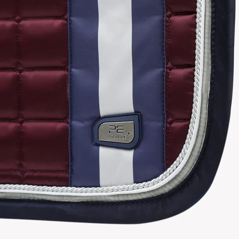 Premier Equine Azzure Anti-Slip Satin GP/Jump Square - Wine-3