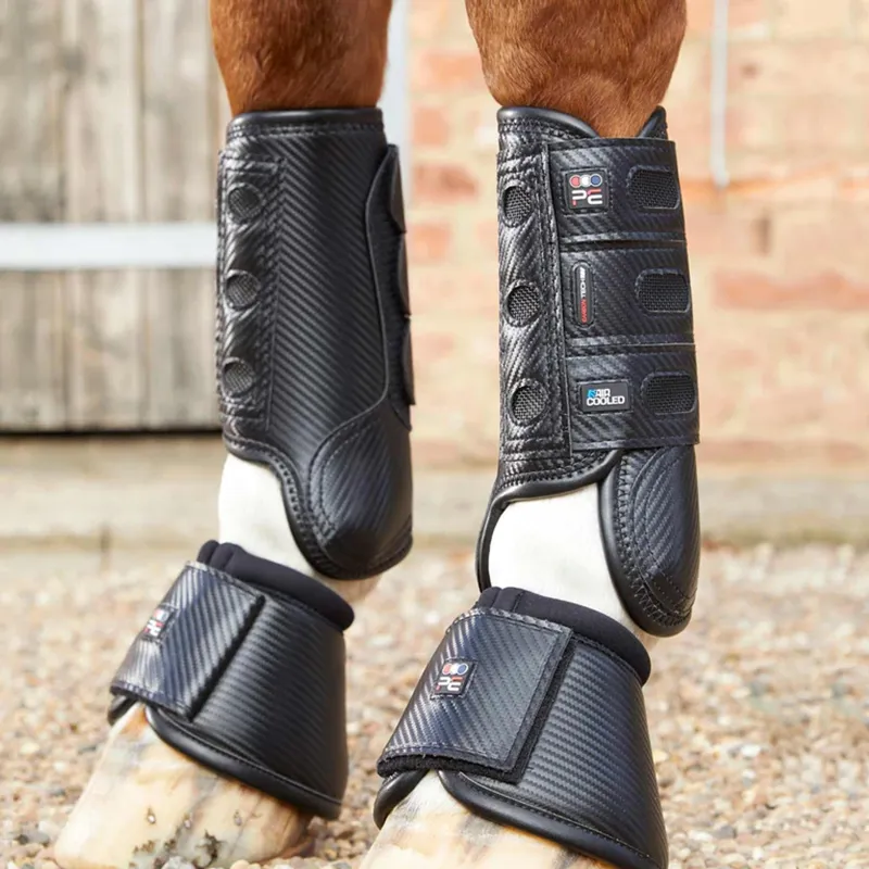 Premier Equine Carbon Tech Air Cooled Eventing Boot - Front - Black