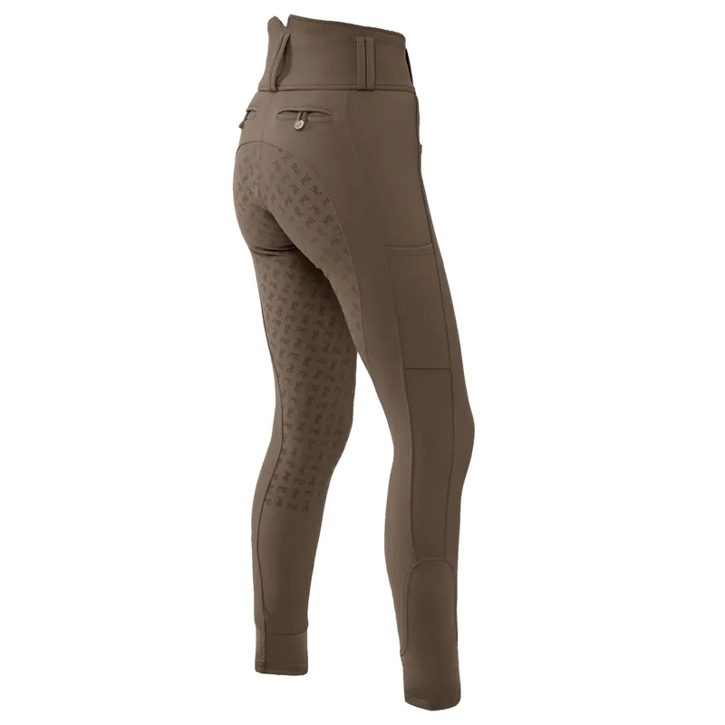 Premier Equine Coco II Ladies Gel Full Seat Riding Breeches - Walnut-1