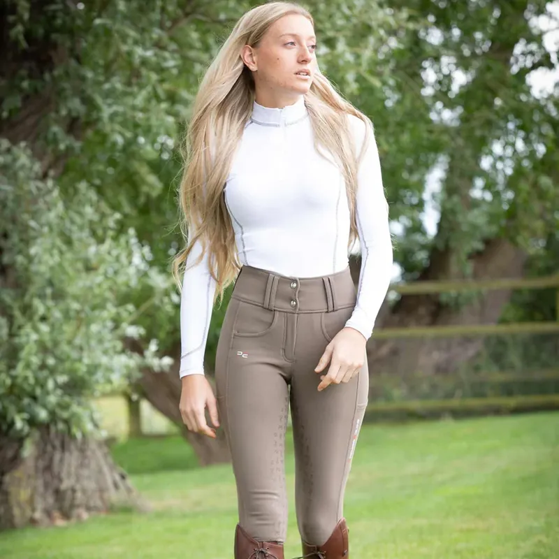 Premier Equine Coco II Ladies Gel Full Seat Riding Breeches - Walnut-4