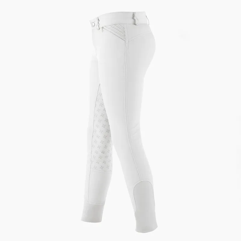 Premier Equine Ellia Kids Full Seat Competition Breeches White