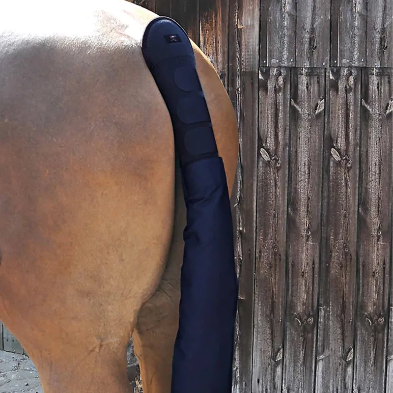 Premier Equine Padded Tail Guard with Tail Bag - Navy
