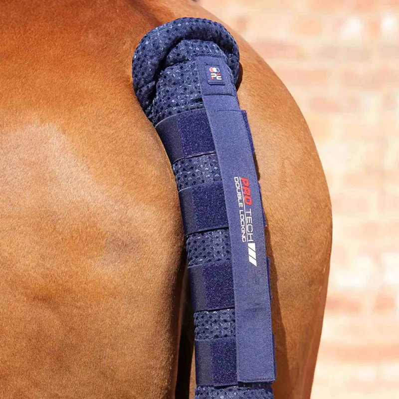 Premier Equine Waffle Quilt Double Locking Tail Guard - Navy