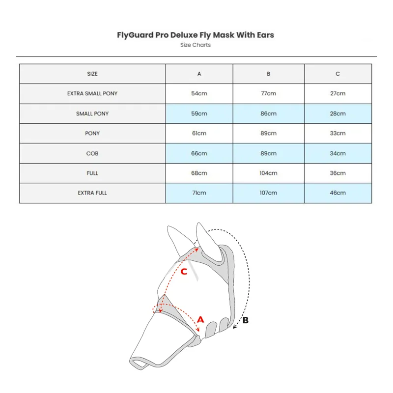 FlyGuard Pro Deluxe Fly Mask With Ears - Purple-2