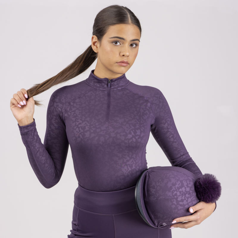 Aubrion Pom Pom Hat Cover - Purple-2