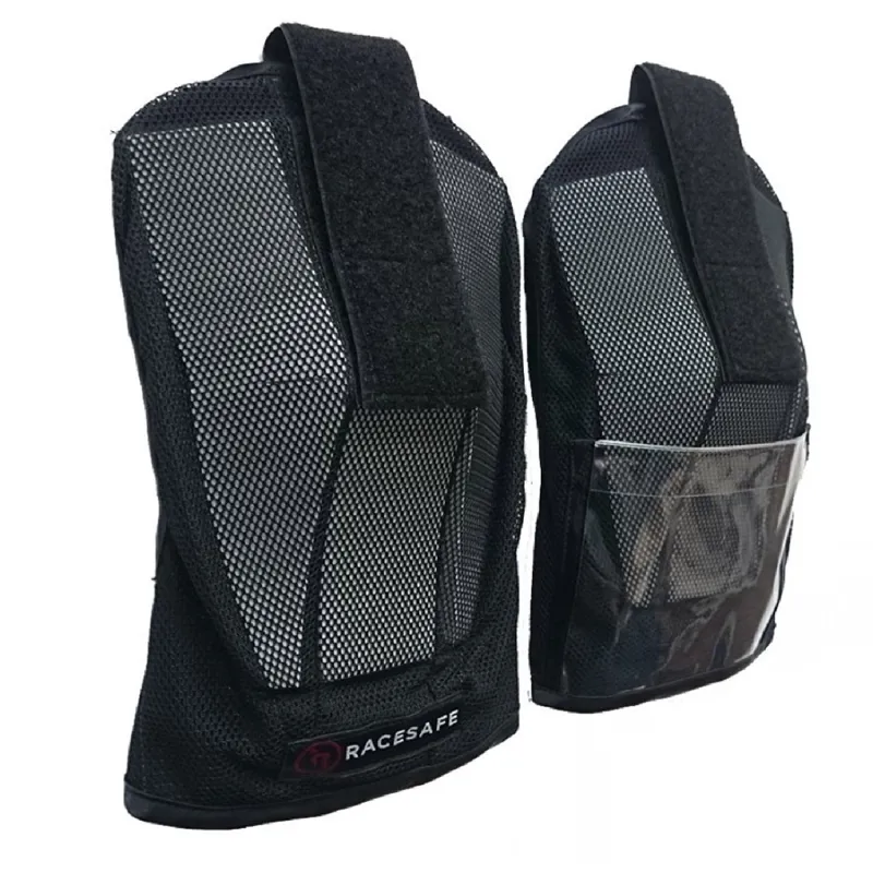 Racesafe Adult ProVent 3 Shoulder Pads - Black