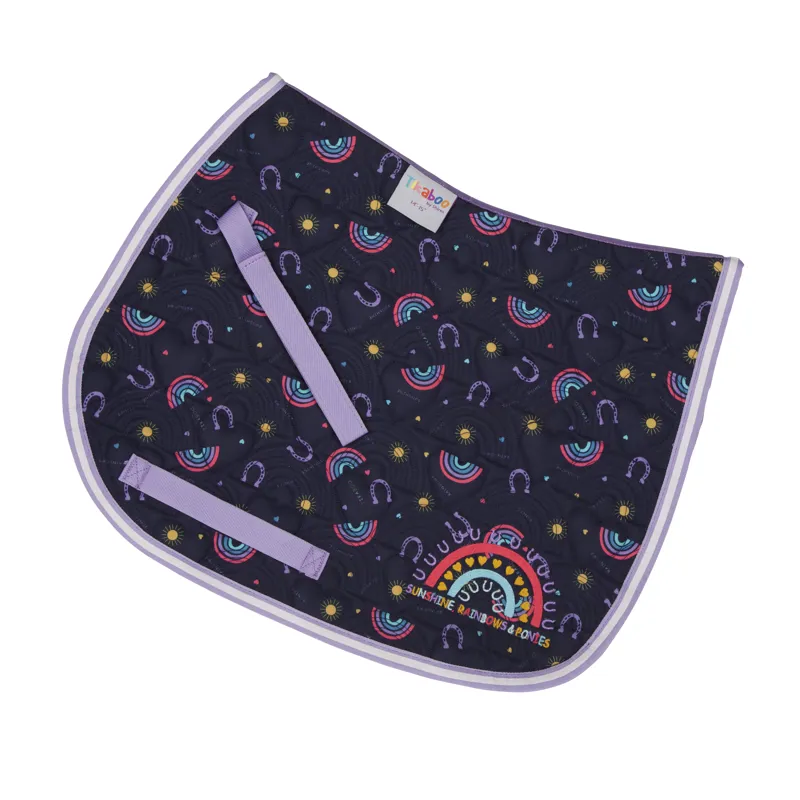 Tikaboo Saddle Pad - Rainbow-1
